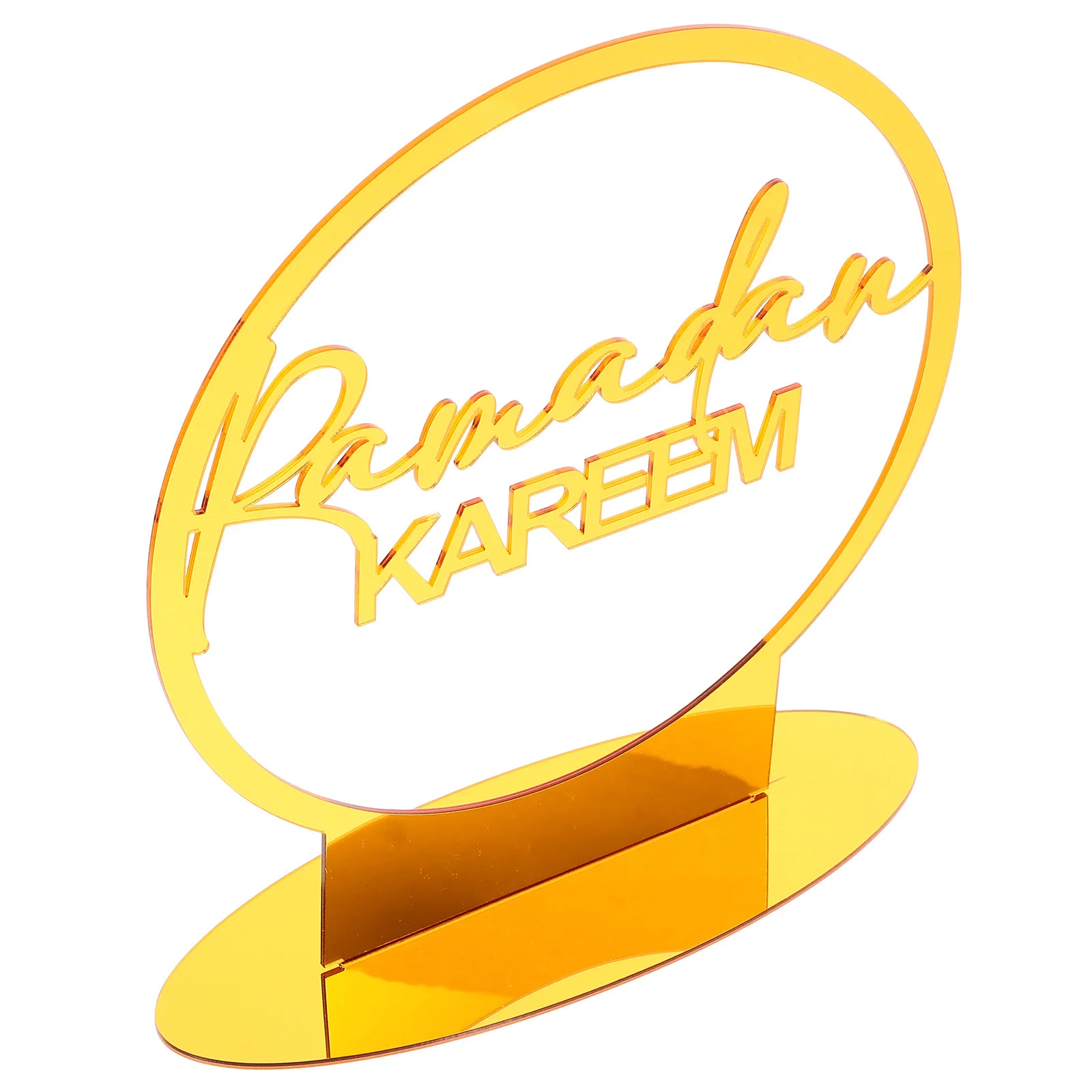 

Acrylic Eid Mubarak Ornament Ramadan Moon Table Decor for Home Indoor Party Festival Islamic Decoration Acrylic Ornaments