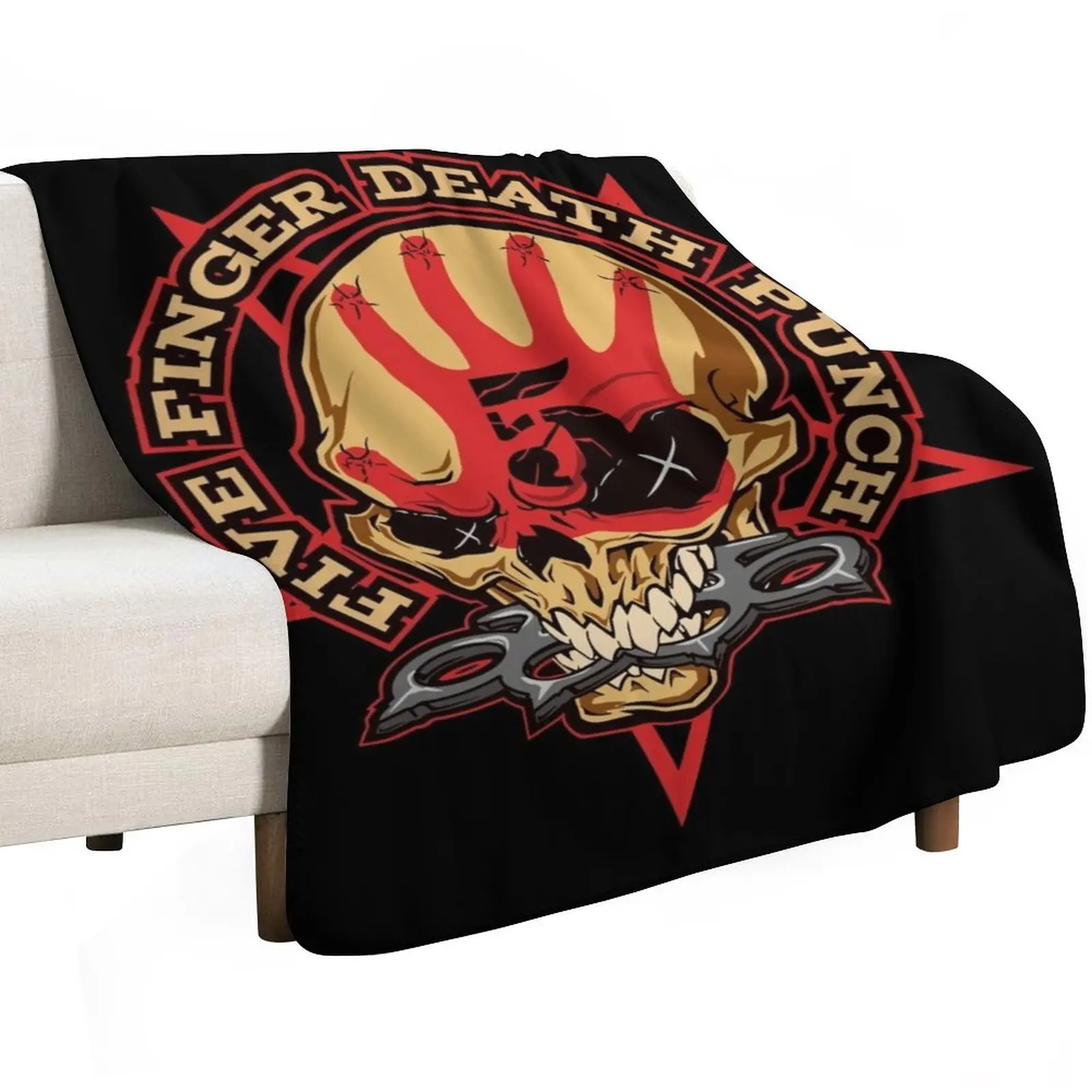 kitten pixie wearing translucent wings five finger death punch Throw Blanket Sofa wednesday Cute decorative Bed linens Blankets
