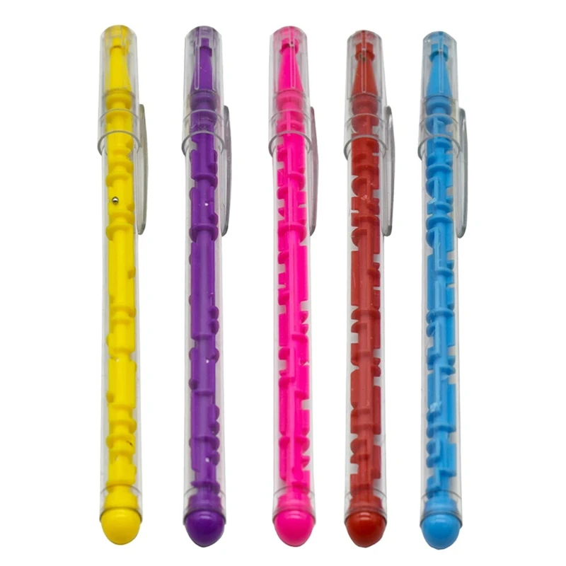 K1AA 15Pcs/Pack Novelty Ballpoint Pen 0.5mm Blue Refills for Creative Puzzle Maze Pens Party Supplies Class Reward Sensory To