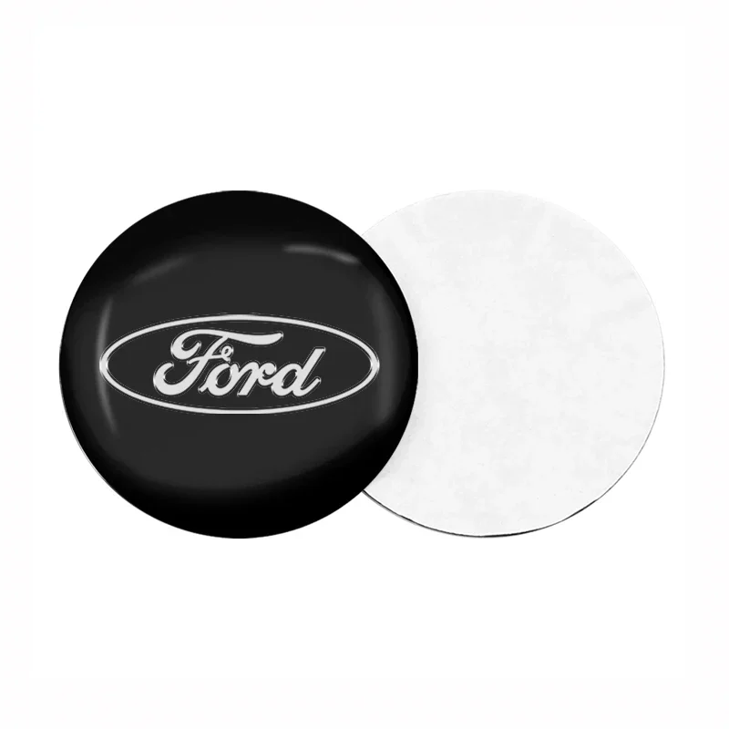 4 قطعة تصفيف السيارة 56 مللي متر سيارة الإطارات عجلة غطاء محور مركزي شارة ملصق لفورد فوكس Mk2 Mk3 فييستا رينجر مونديو S-MAX كوغا موستانج #3