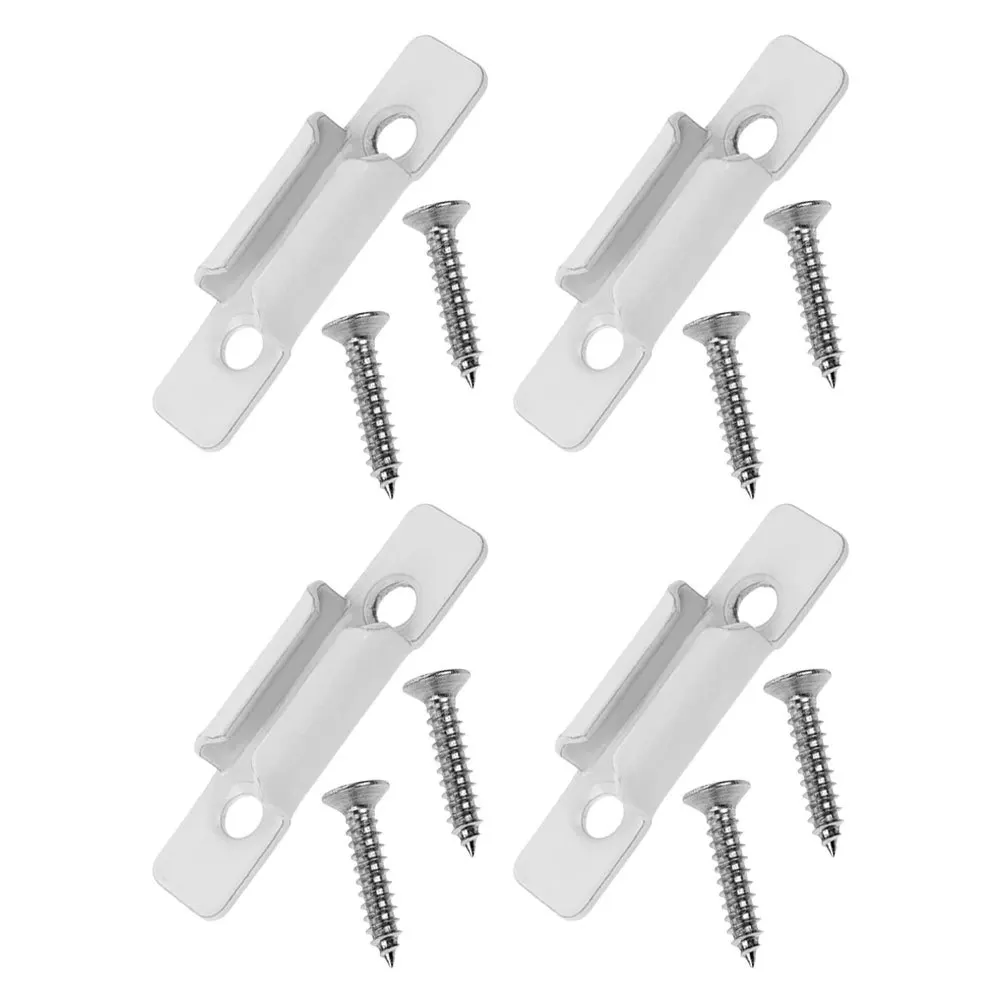 

4pcs White Zinc Alloy Accessories Heavy Duty Sash Lock Replacement For Sliding Windows Window Latch Keeper Window Security Lock