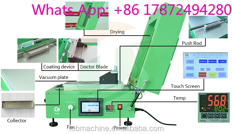 Lab Adjustable Film Coating Machine for Battery Electrode Coating Research And Development Equipment