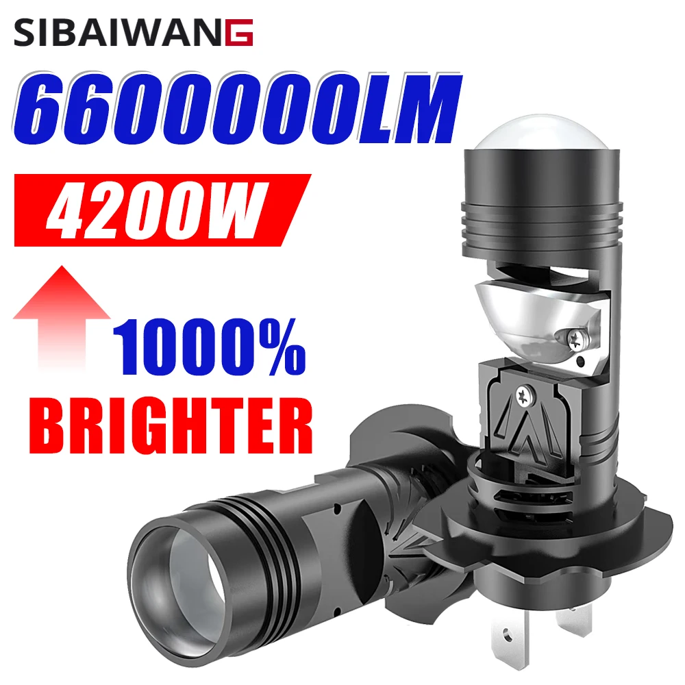 

H4 H7 LED Projector Lens Car Headlight Bulbs Canbus Wireless Plug And Play Car Lights 1:1 Design Brightness Headlamp h4 h7 Bulb