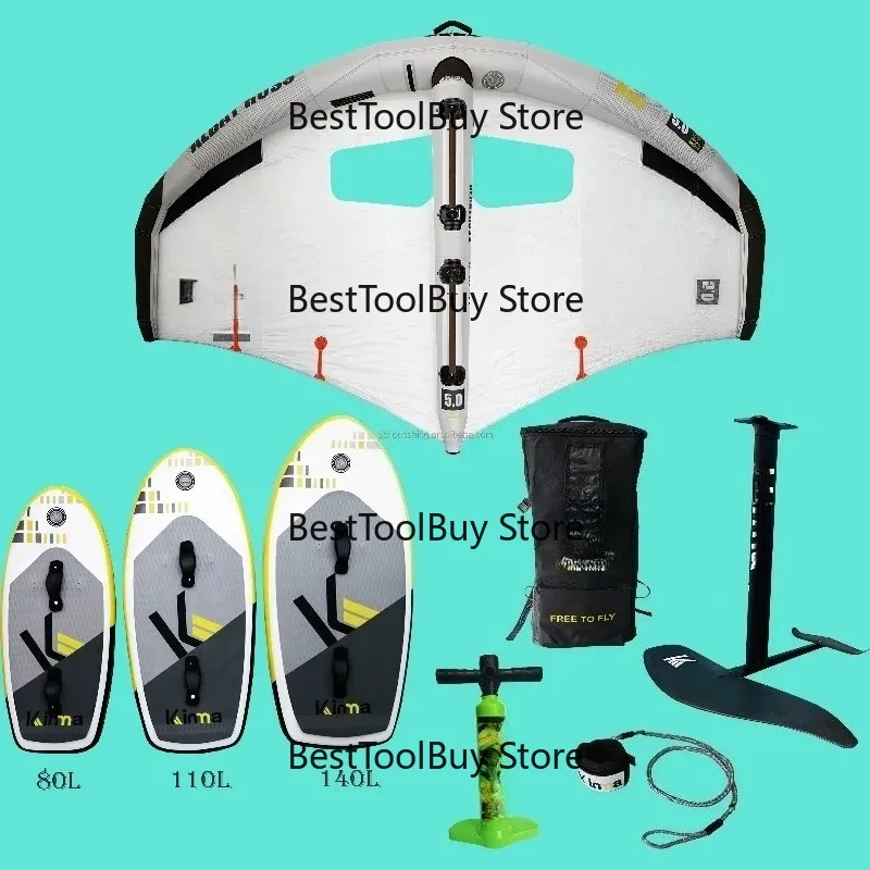 Best Popular Hydrofoil Board Surfing Wingfoil Foil for Ocean Waters Includes Bag Pump Made of Durable PVC & Polyester