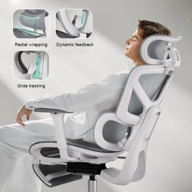 Hbada E2 Air Mesh Conference Meeting Room Gaming Task Computer boss Executive Home Office Ergonomic Chair with Footrest