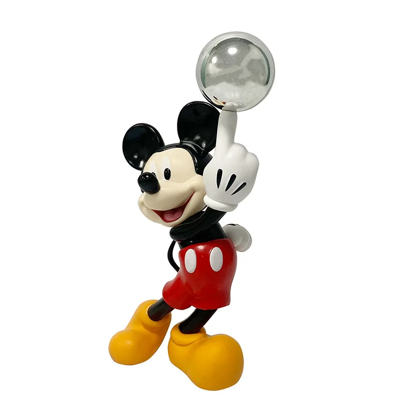 Disney Anime Surrounding Mickey'S Wonderful House Cute Healing Crystal Ball Mickey Mouse Doll Collection Ornament Box Handmade