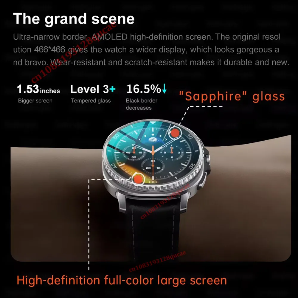 Watch 8 Smart Watch Men 100+ Sports Mode GPS NFC Waterproof Watch with AMOELD HD Screen IP68 Waterproof Smart Watches 2025 New