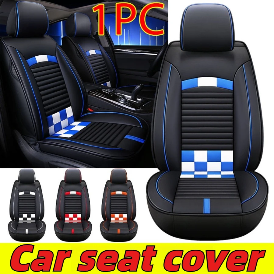

1PC Car Seat Cover Speed & Passion Series Car Seat Covers Full Set Waterproof Auto Seat Protectors with Checkered Pattern