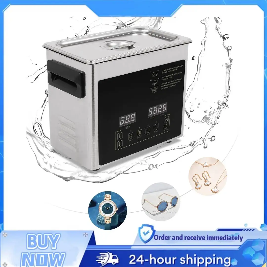 

0.84Gal Ultrasonic Cleaner 3-mode Jewelry Hardware Cleaner 120W Lab Ultrasonic Washing Machine 0-176℉ Heating for Jewelry Shop