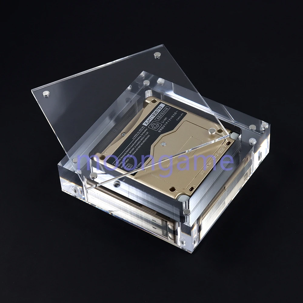 OCGAME 1 Stück Acryl-Display-Schutzhülle für GB GBA GBC GBM GBP GBA SP NDSL New 2DS XL GW Spielkonsolen-Box Hochtransparente Hülle 4