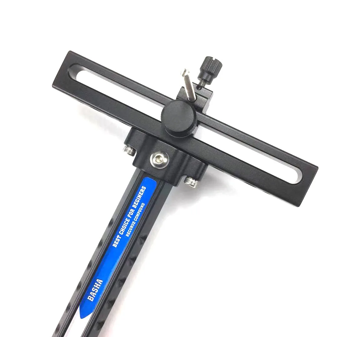 DECUT BASHA Recurve Bow Sight Archery Competition Accessories Long Arm Fine Adjustment Aiming Shooting Hunting Scope Metal Frame view 2