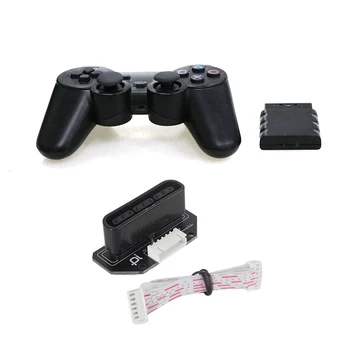 Manette de jeu sans fil avec récepteur Dualshock, contrôleur...