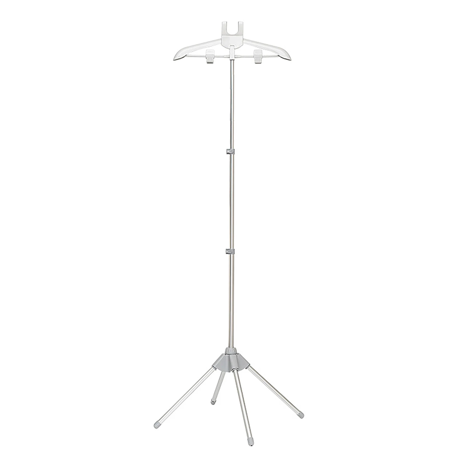 

New Practical Clothes Steamer Holder Plastic Telescopic Drying Rack Folding Hanger Garment Hanger Grey Handheld Clothes