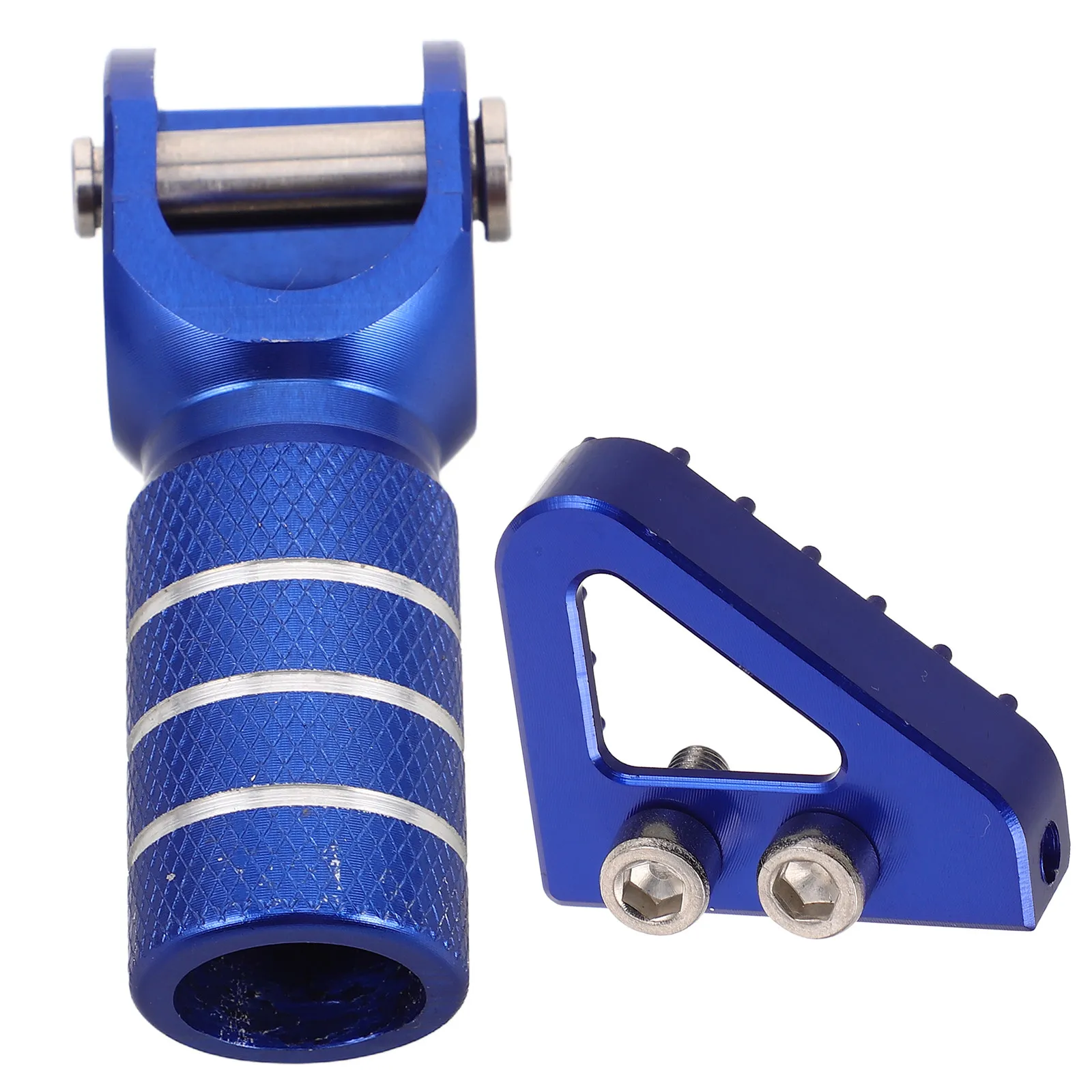 

Brake Pedal Set Motorbike Aluminum Alloy Shifter Lever Toe Step Plate Blue Peg Rear Brake Motorcycle Gear Shift Tip