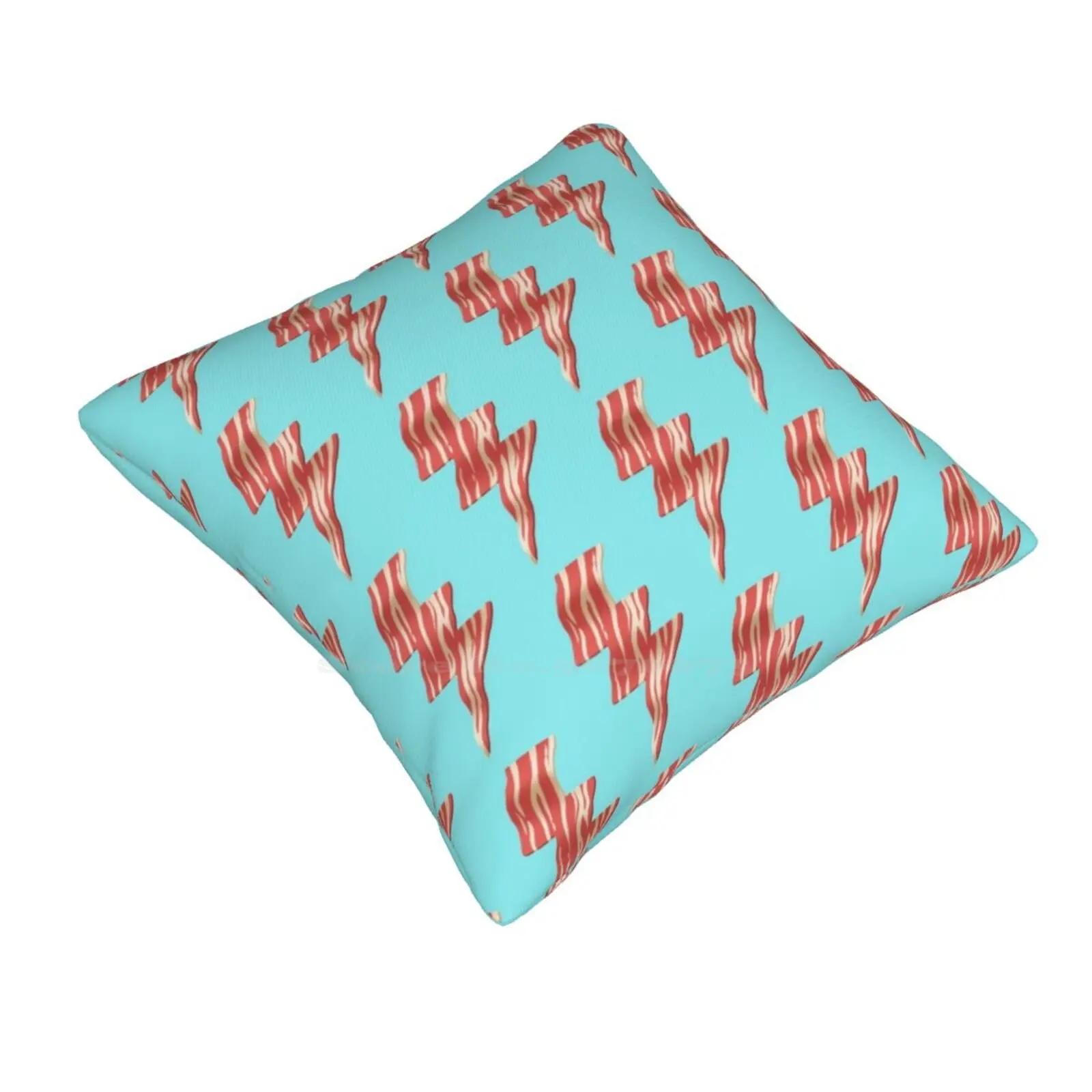 Powered By Bacon Home Sofa Car Waist Throw Pillowcase Tasty Andyeahmorebacon Bolt