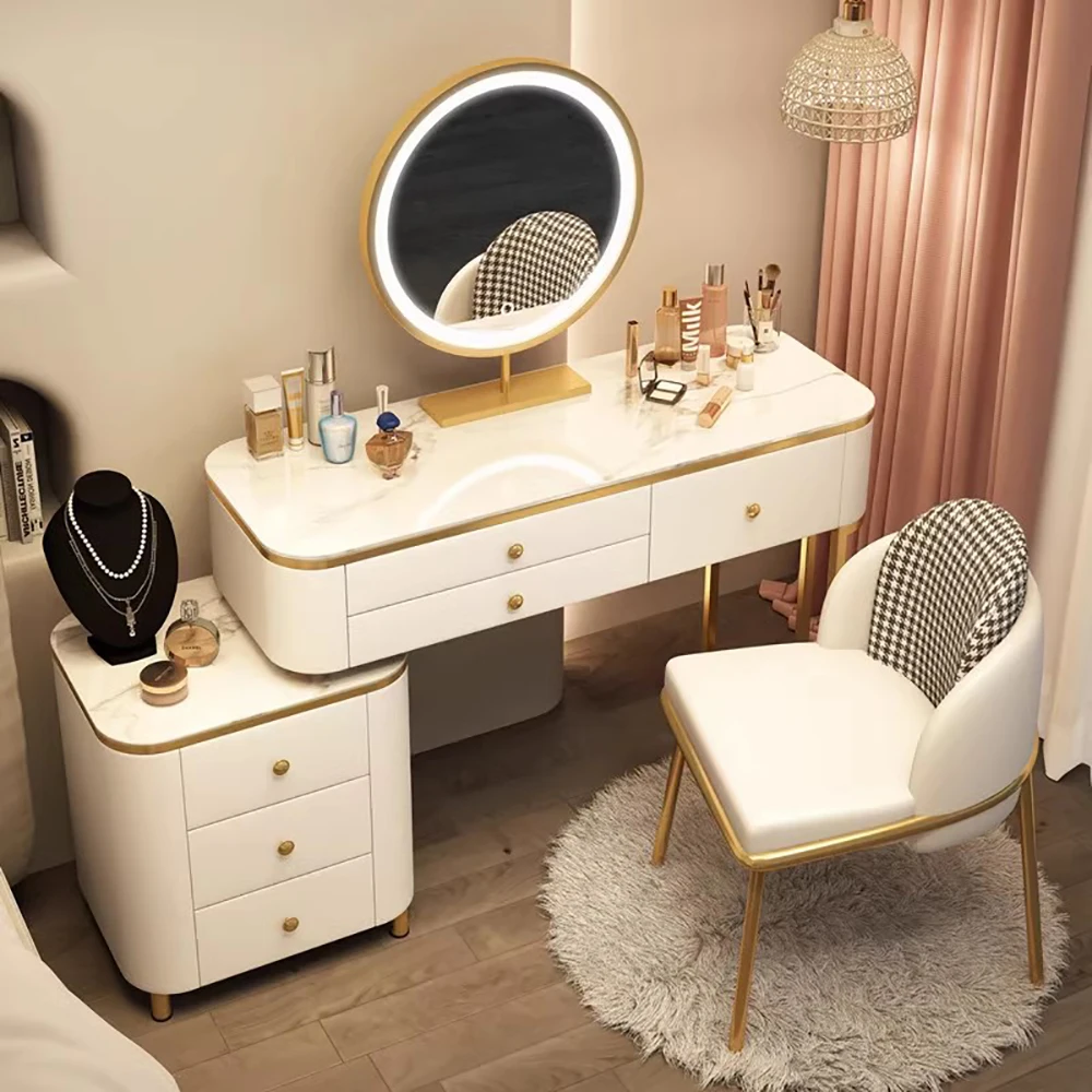 Meja rias kecantikan Mewah Trendi sederhana minimalis unik meja rias kualitas elegan Coiffeuse De Chambre furnitur kamar tidur