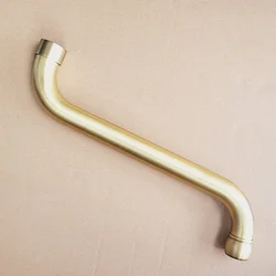 29cm length outlet rotated Brass Body Bathroom Shower Faucet Parts Pipe