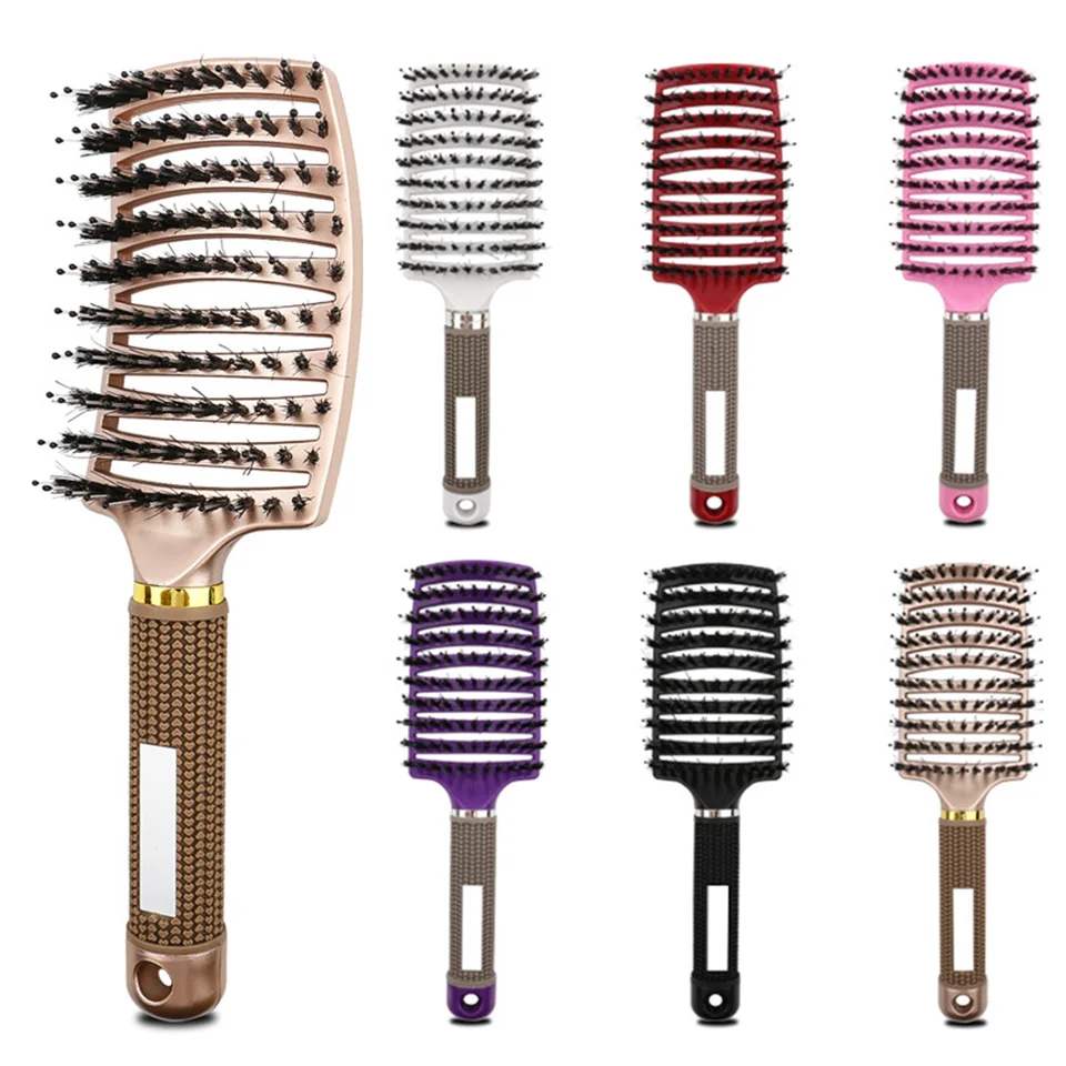 Nylon Large Hollow Hair Massage Comb Hair Brush Dry Curly Hairbrush Salon Hair Styling Tools Makeup Hair Tools