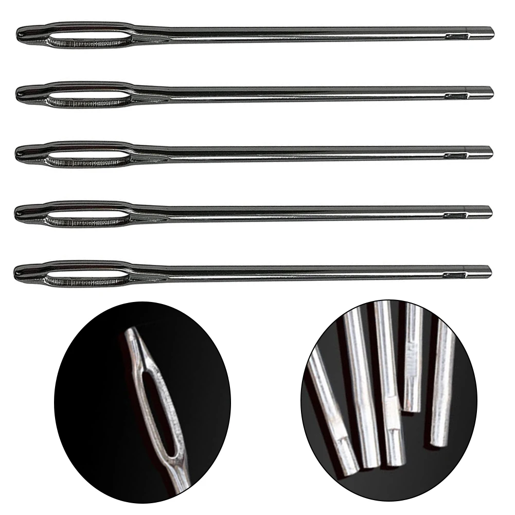 5Pcs Car Split Eye Needles Tire Plugs Tools Kit Auto Repair Hand Tools For T-Handle Tire Plugs