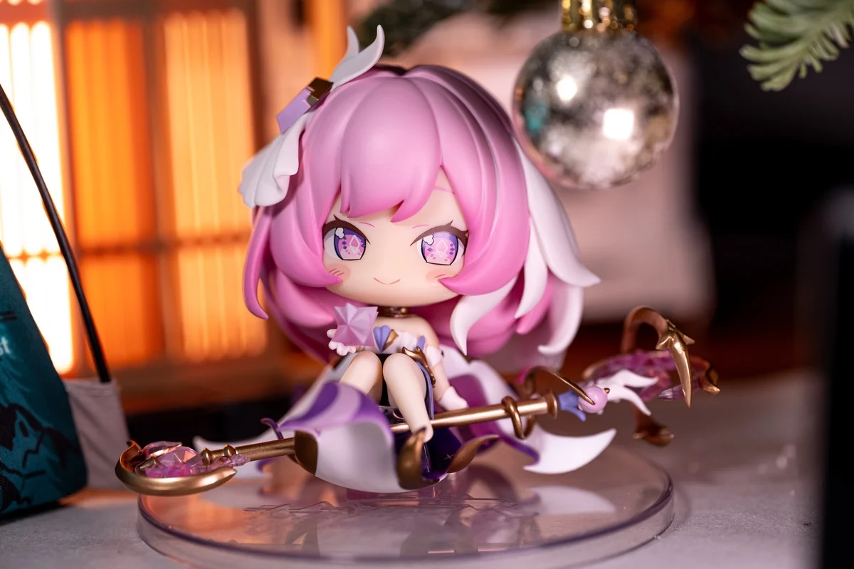 Honkai: Star Rail Elysia Herrsciler Of Human: Ego Q Version Action Figure 9.3cm Game Peripheral Desktop Decoration Collect Gifts