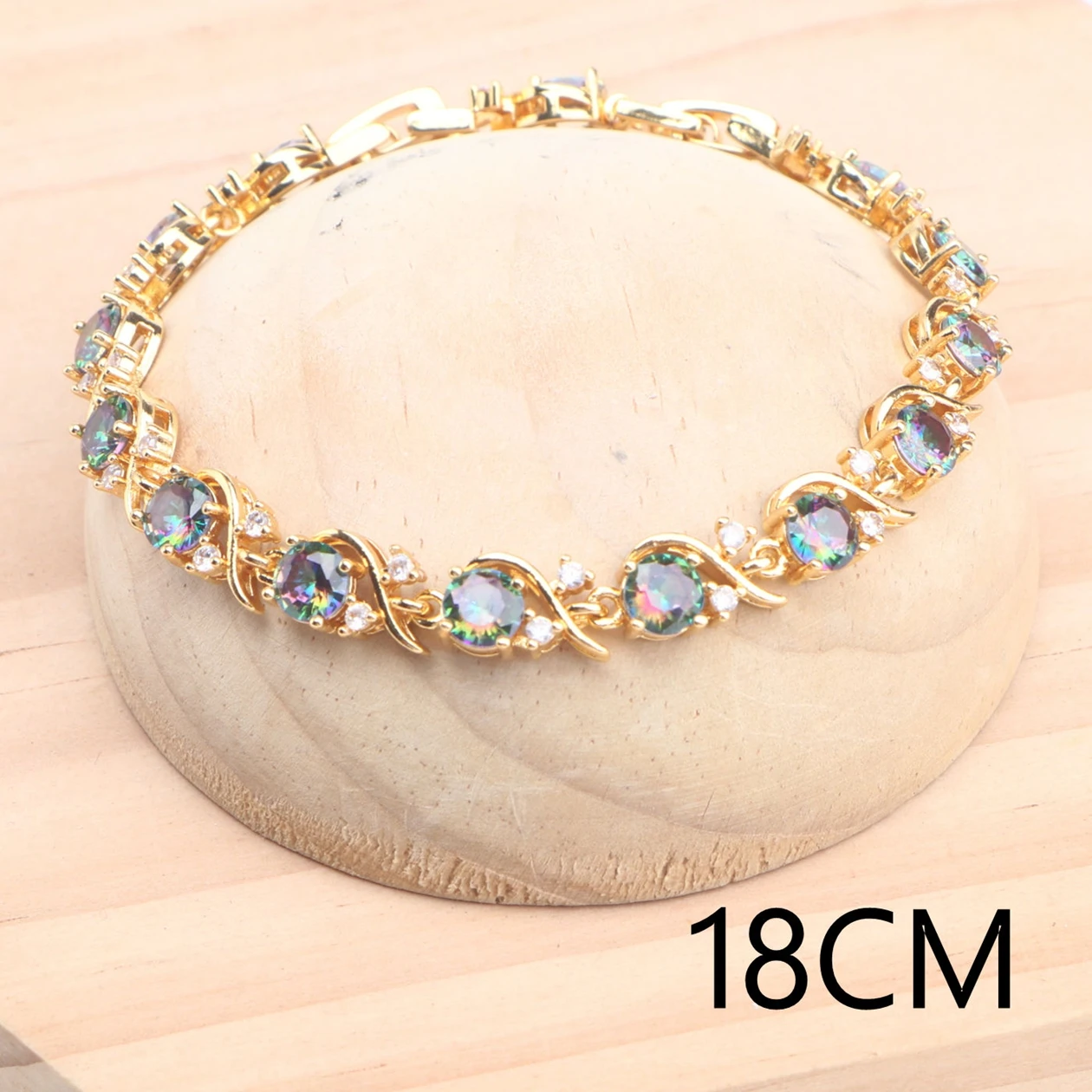 925 Silver Jewelry Sets For Women Magic Rainbow Zircon Gold Color Wedding  Earrings Stones Bracelets Rings Pendant Necklace Set