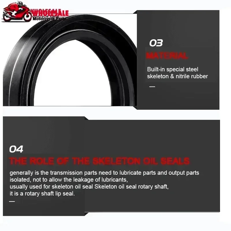 2pc/4/8/16pc 45x57x11 45 57 Front Fork Dust Oil Seal For Suzuki 51153-27C40 GSX600 SRAD GSX-R600 GSXR600 GSX GSXR GSX-R 600 - view 3