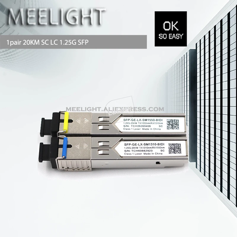 Imagem -06 - Gbic 1.25g Sfp Gigabit Fibra Monomodo Único Módulo Ótico H3c Ddm Compatível com a Huawei H3c Interruptor Ruijie Par sc lc 20km