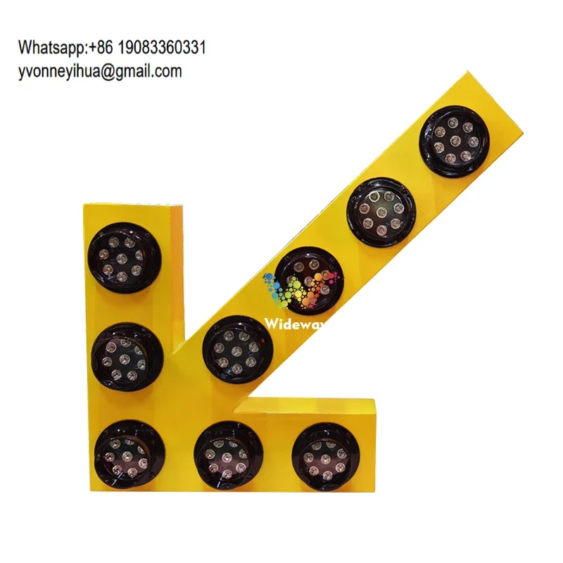 Malaysia DC12V Aluminum LED Arrow Light Solar Warning Traffic Flashing Direction Indicator Product Category Traffic Signs