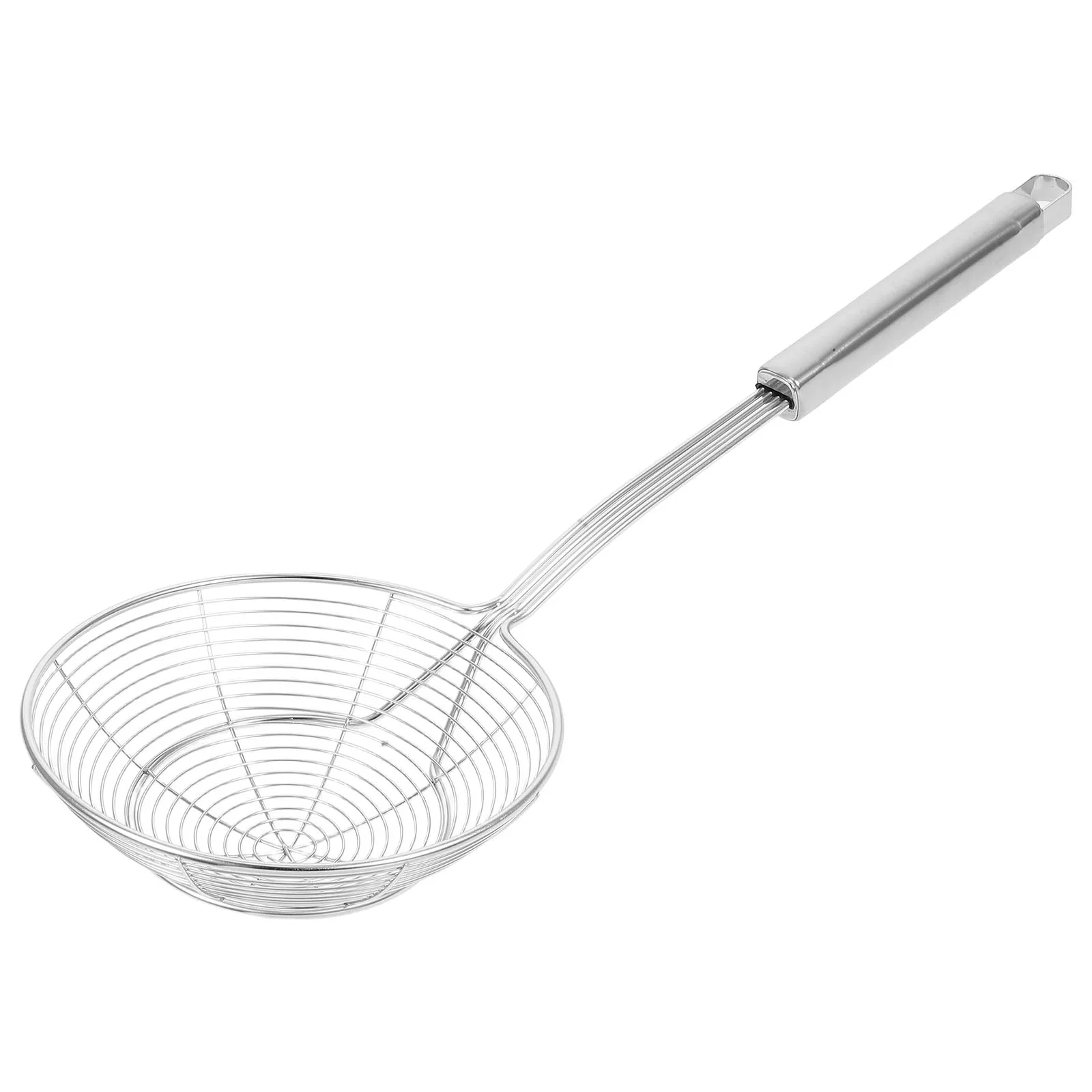 

Frying Oil Strainer Mesh Colander Stainless Steel Soup Strainer Noodles Boiling Basket Long Handle Kitchen Tool Use Food