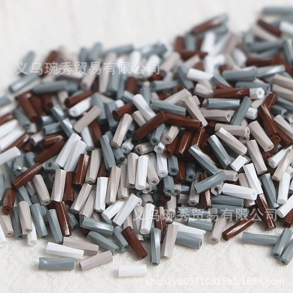260 solid color tube beads 2x6mm twisted glass beads spiral seed beads DIY bracelet jewelry dress making clothing accessories