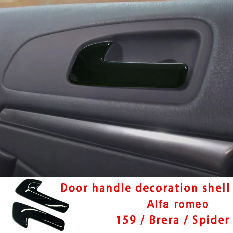 

Door Inner Handle Decoration Shell Protective Cover Car Stickers For Alfa Romeo 159 Brera Spider Interior Accessories Trim