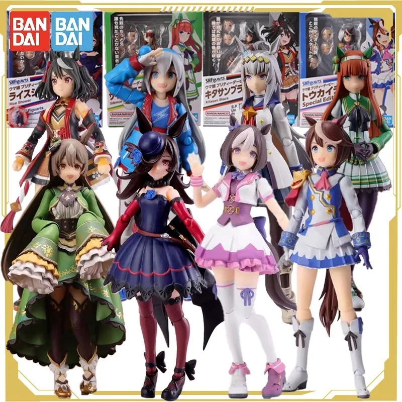 

Bandai Original S.H.Figuarts Pretty Derby Daiya Tamamo Cross Kitasan Black Action Figure Toys for Boys Girls Kids Gift