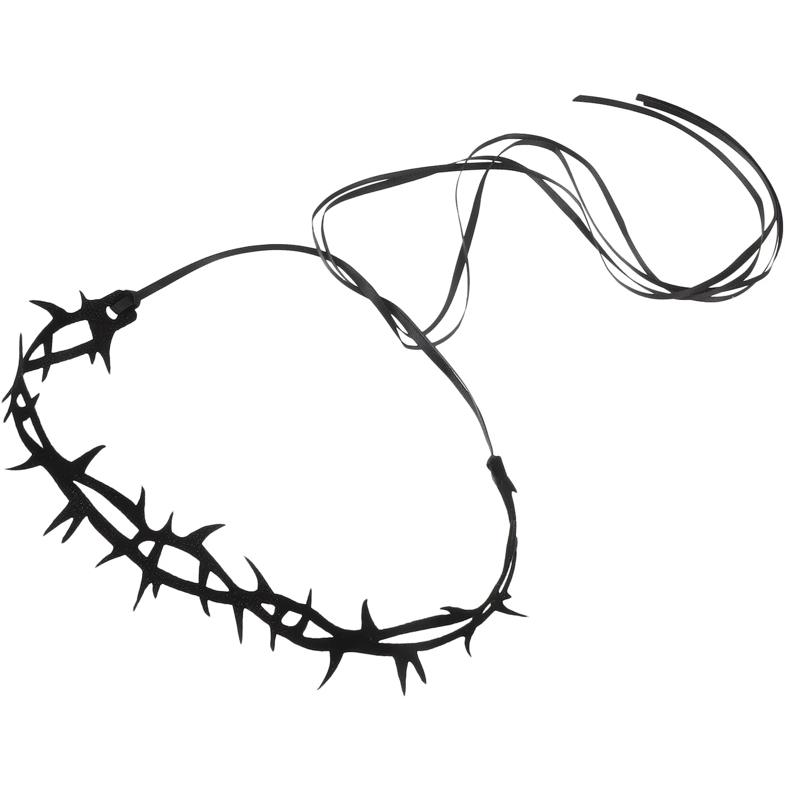 Collier de sorcière ras du cou Style gothique, mascarade d'épine pour femmes, accessoires de Costume d'halloween noirs, colliers de fête de vacances