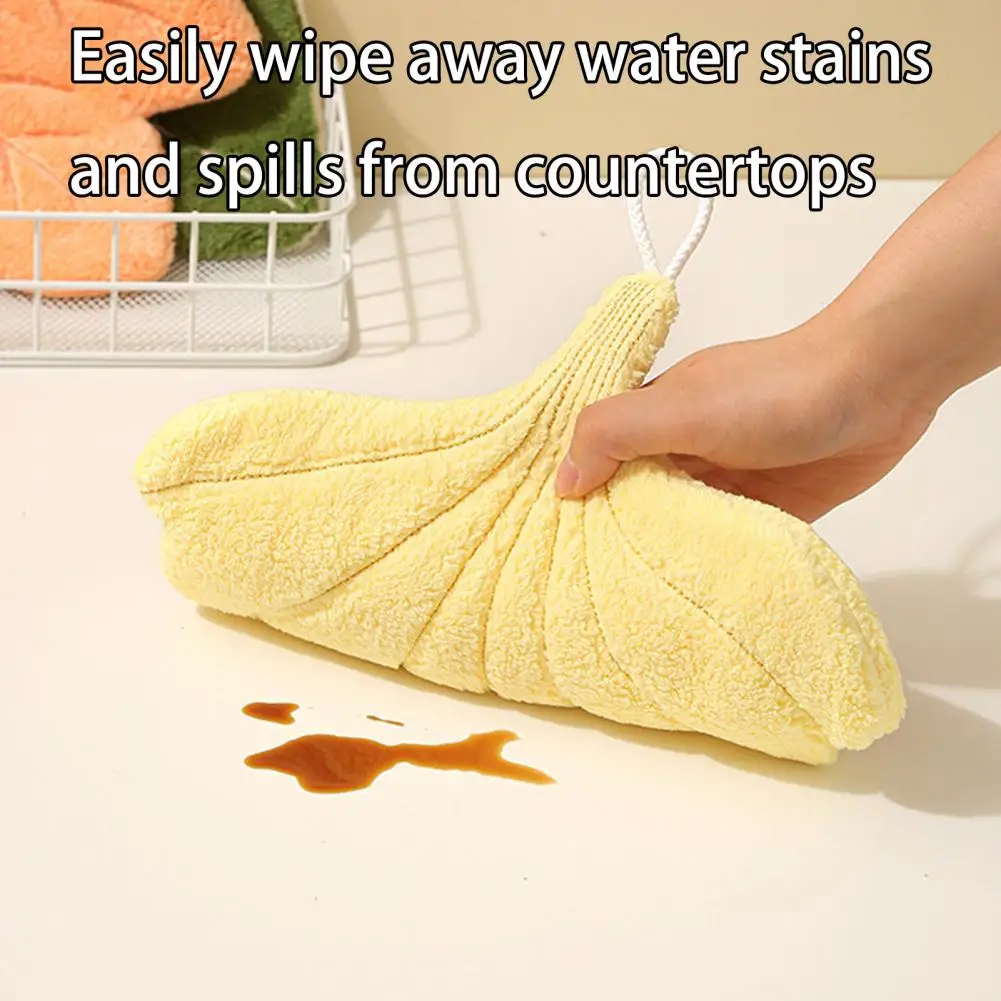 Stylish Maple Ginkgo Design Absorbent Hanging Loop Towel For Both Practical Use And Charming Decoration On Towel Rack Or Hook