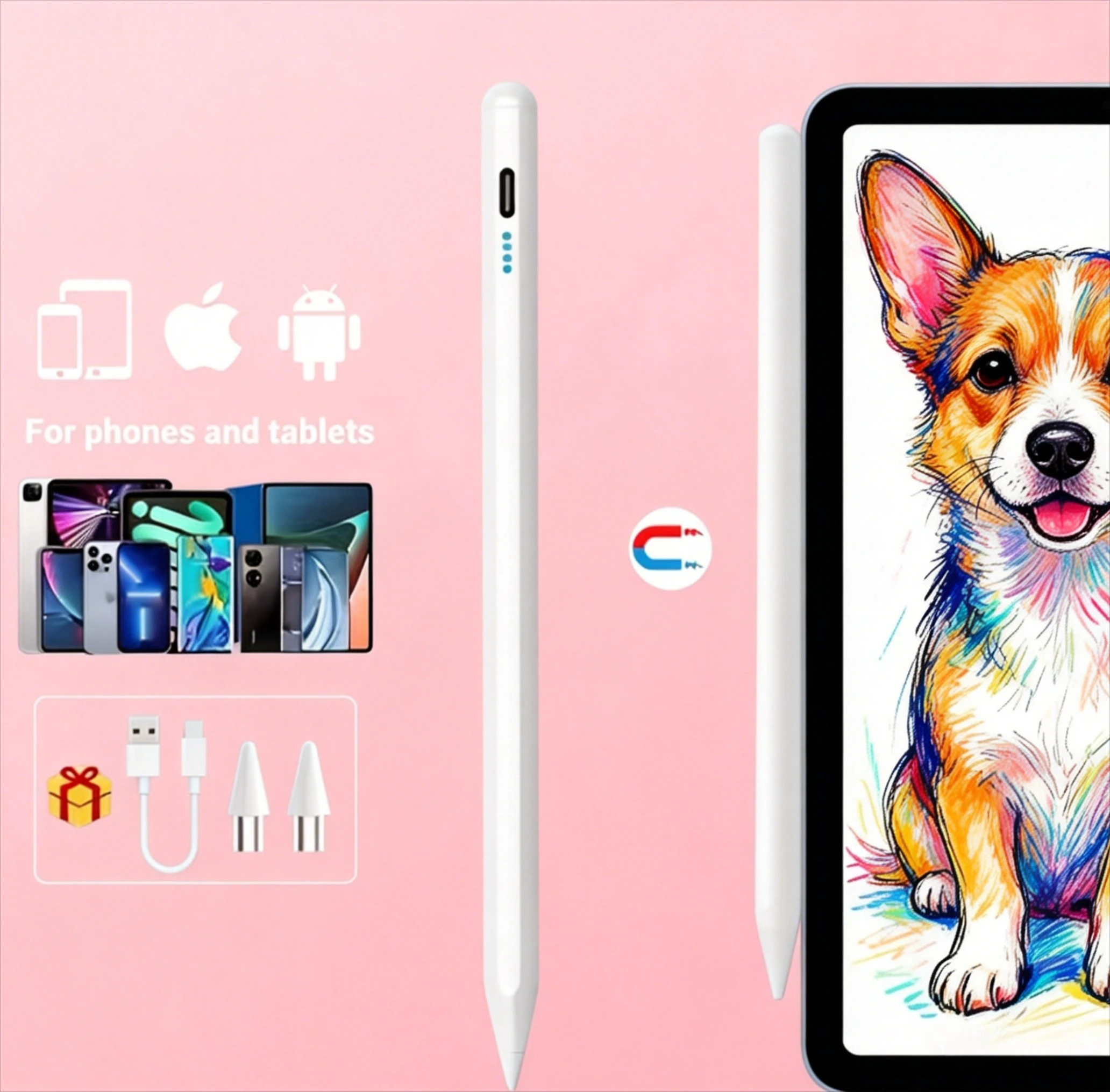 

2026 New Universal Stylus Pen Capacitive Touch Pen for Android iOS Compatible with Apple Pencil Huawei Xiaomi Samsung Tablet