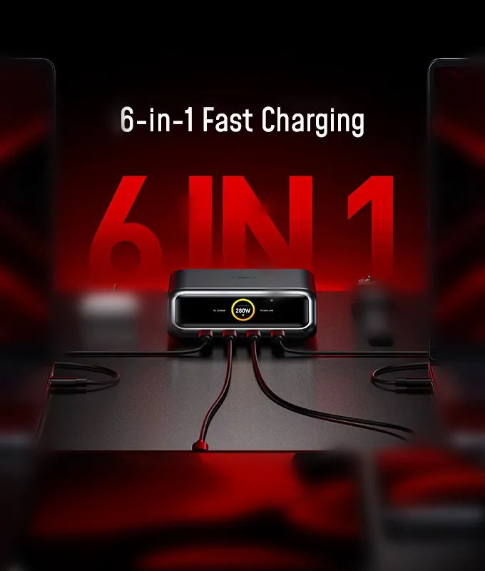 [NEW] AOHi 280W GaN+ Desktop Charger 6-Port Power Hub