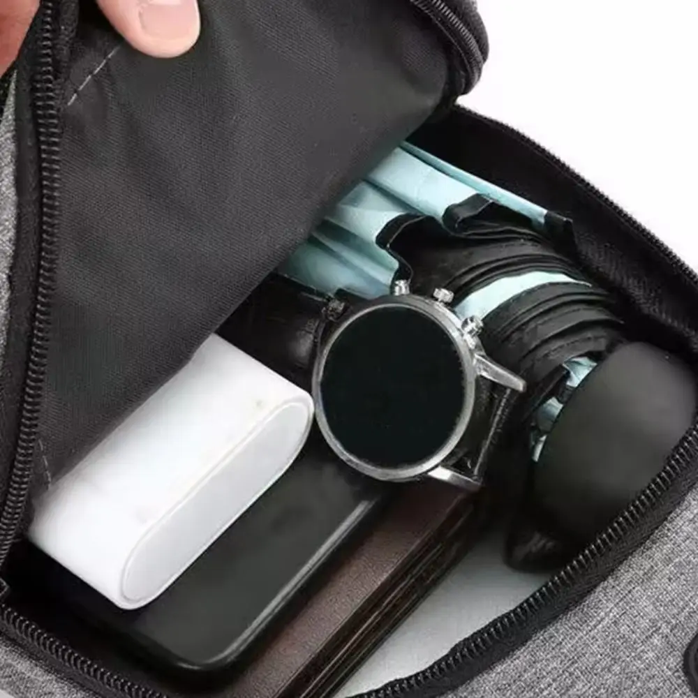 

Fashion Versatile Men Shoulder Bag Oxford Cloth Casual Chest Bag Large Capacity Ultralight Mobile Phone Bag Outdoor Sports