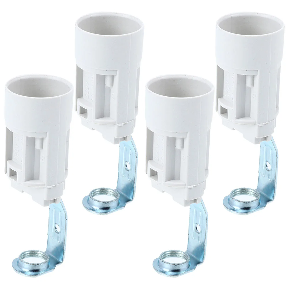 4 Pcs European Style Water Pipe Lamp Holder Parts Light Bulbs Socket Christmas Suite Sockets