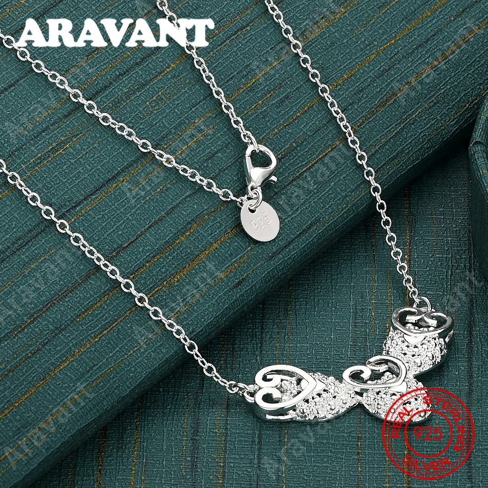 

Ожерелье с подвеской в ​​форме сердца из стерлингового серебра 925 пробы для женщин, аксессуары для повседневного использования, рождественские подарки, украшения