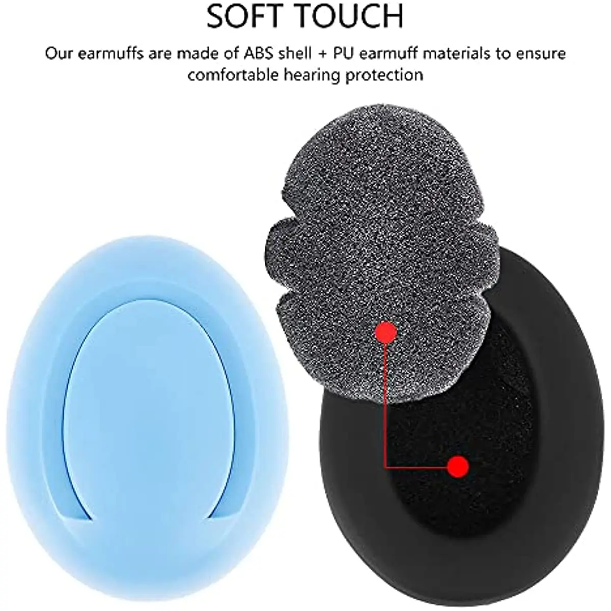 Baby Earmuffs Protection Comfortable Infant Ear Muffs Prevent Hearing Damage&Improve Sleep Adjustable Elastic Headband