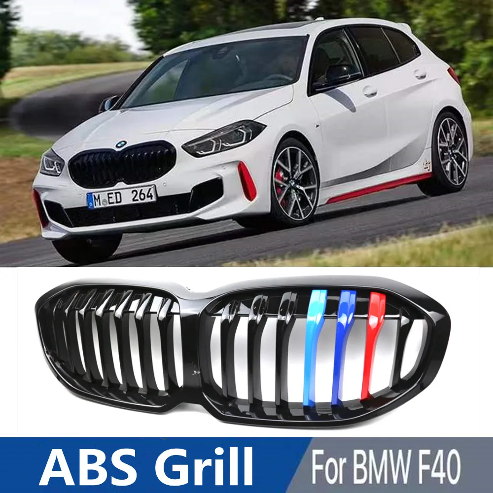 F40 Single Line ABS Car Grille for BMW 1 Series 2020+