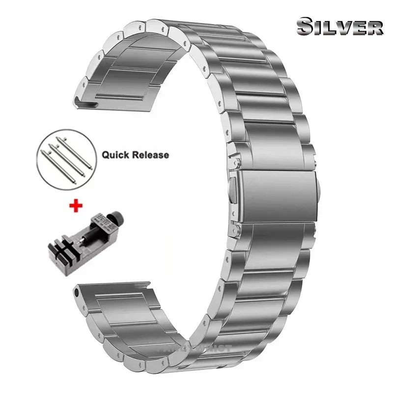 20mm 22mm Titanium Strap for Samsung Watch 6/5/4 Active 2 Gear S2 6/4Classic 18mm Metal Band for Huawei Watch GT4 3Pro Bracelet