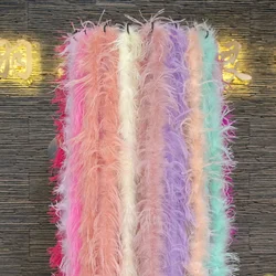 2Meters High Quality Ostrich Feathers Boas for Wedding Party Dress With Plume Shawl Crafts DIY Decoration Accessories Plumas