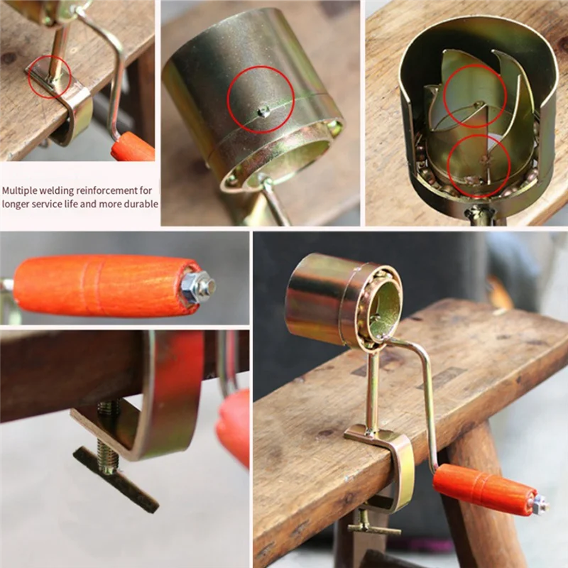 AB45 Corn Thresher, Hand-Cranked Dry Corn Peeler, Manual, Fast Corn Thresher, Hand-Cranked Thresher, Kitchen Tools