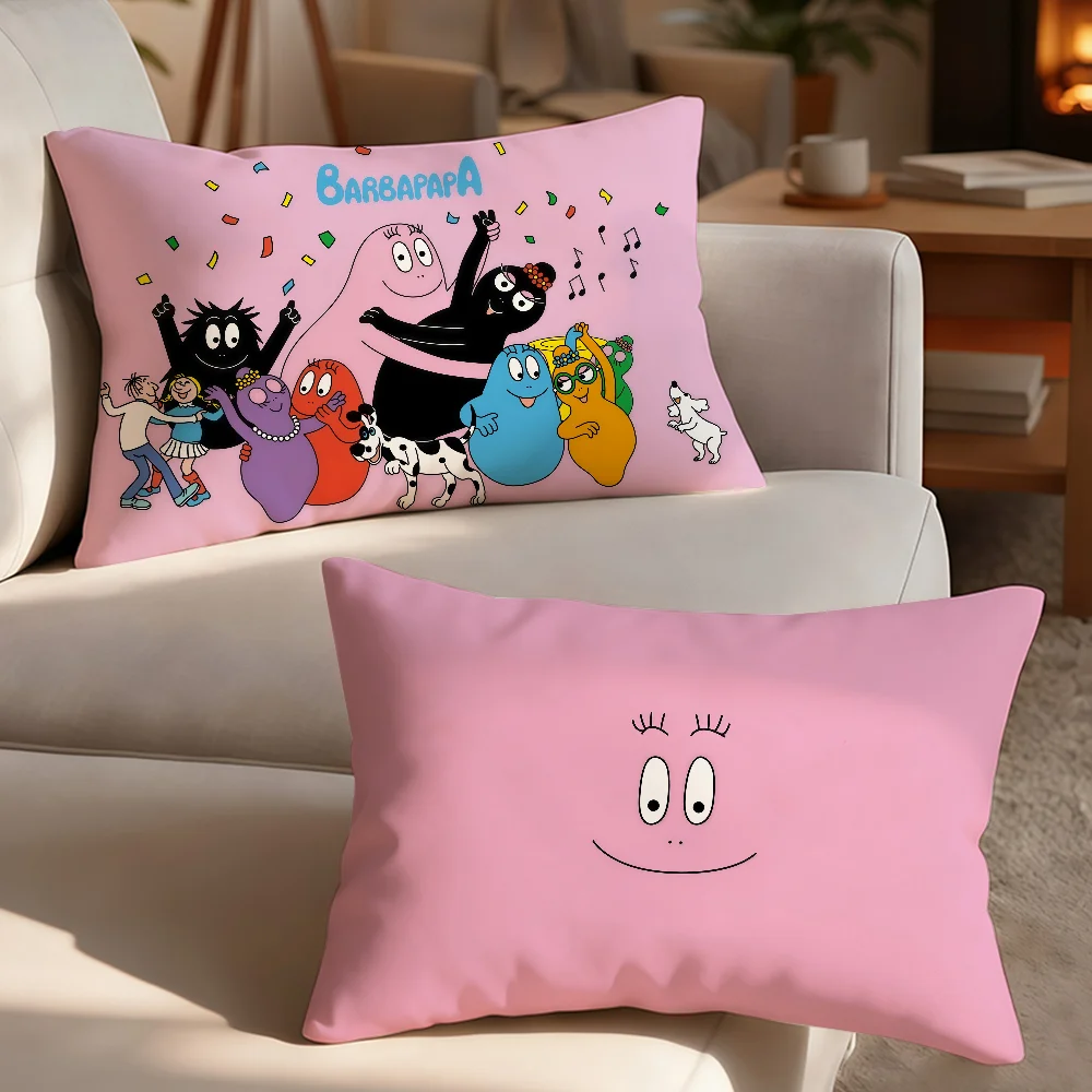 Anime B-Barbapapa Birthday Pillow Case Suitable For Decorating Homes Bedrooms Children Room Sofas And Other Places