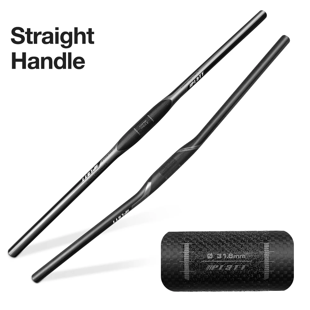 

Brand New Mountain Bike 3K Full Carbon fibre Handlebar carbon Bicycle handlebar flat rise MTB parts 31.8*600-760mm Free shipping