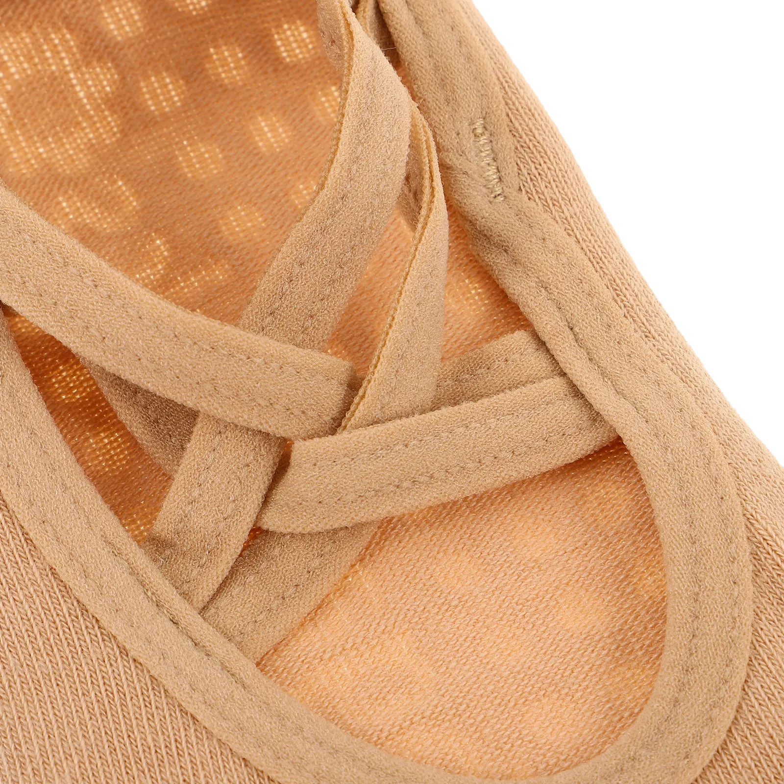 2Pairs Nonslip Yoga Socks for Women Straps Grip Socks Breathable Cotton for Dance Pilates