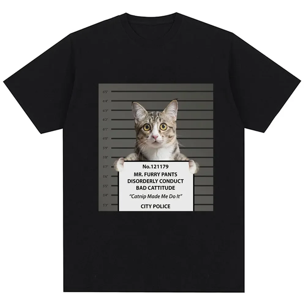 

Funny Cat Graphic T-shirt Humor Men Women Oversized Casual T Shirt High Quality Cozy Cotton O-Neck Novelty T Shirts Streetwear