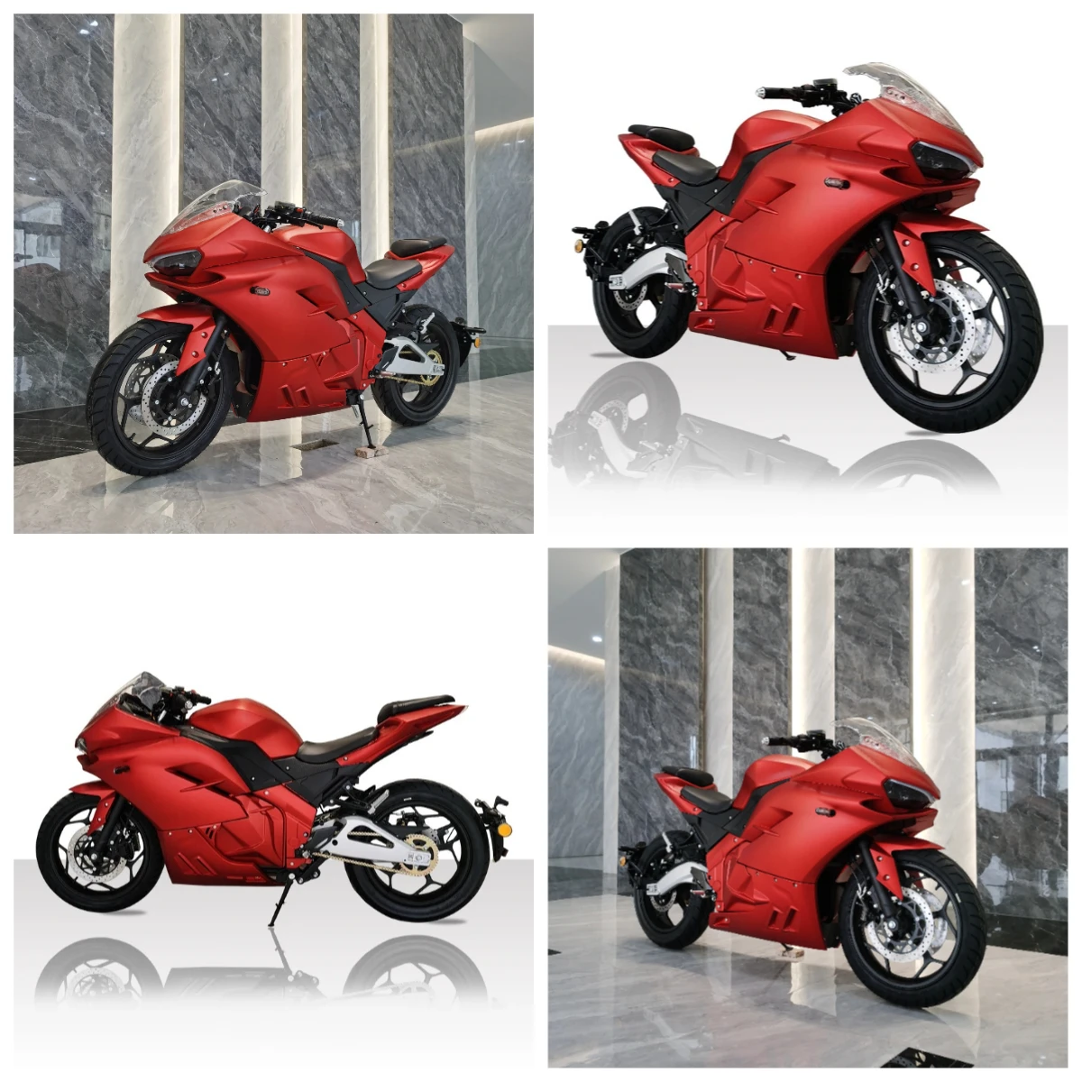 

STLF Luyuan Motorcycle Customize Chain Motor 4000w 72v Lithium-ion 120ah Battery Adult Electric Motorcycle