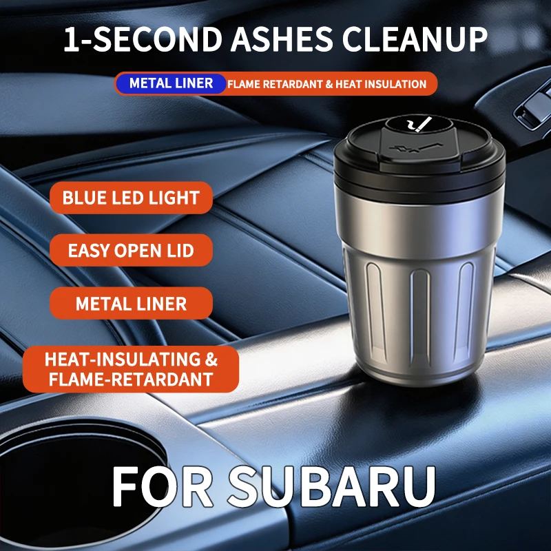 For Subaru Forester Outback Impreza WRX STI Levorg Crosstrek XV Ascent Fully Sealed Anti-Spill Ash Isolate Smoke & Odor Car Ash - view 6